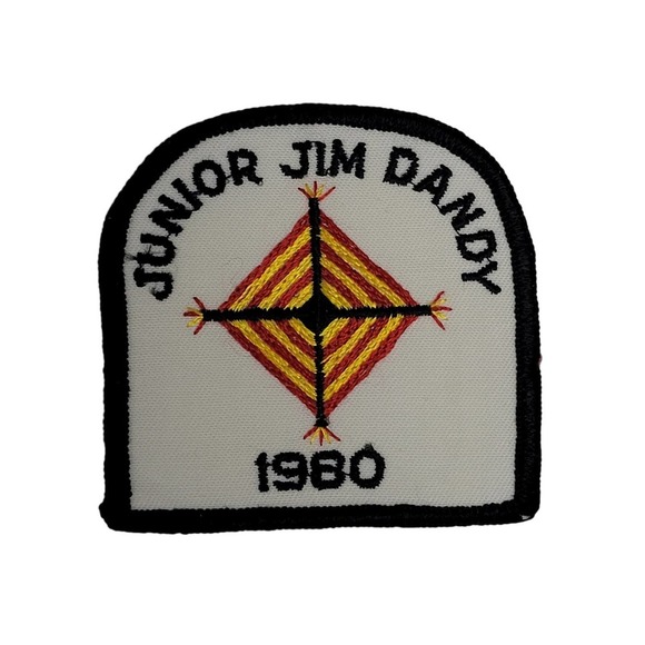 VTG Junior Jim Dandy Eighties Sew On Embroidered Patch, 3" - Picture 1 of 5